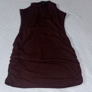 Sleeveless Brown Women's Top